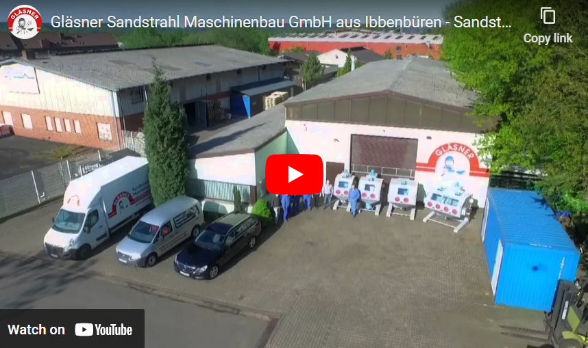 Gläsner Sandstrahl Maschinenbau GmbH  Gildestrasse 44 49477 Ibbenbüren Nordrhein-Westfalen Deutschland Sandstrahlanlagen Strahlkabinen Sandstrahlkabinen Sandstrahlgeräte Staubfilteranlagen